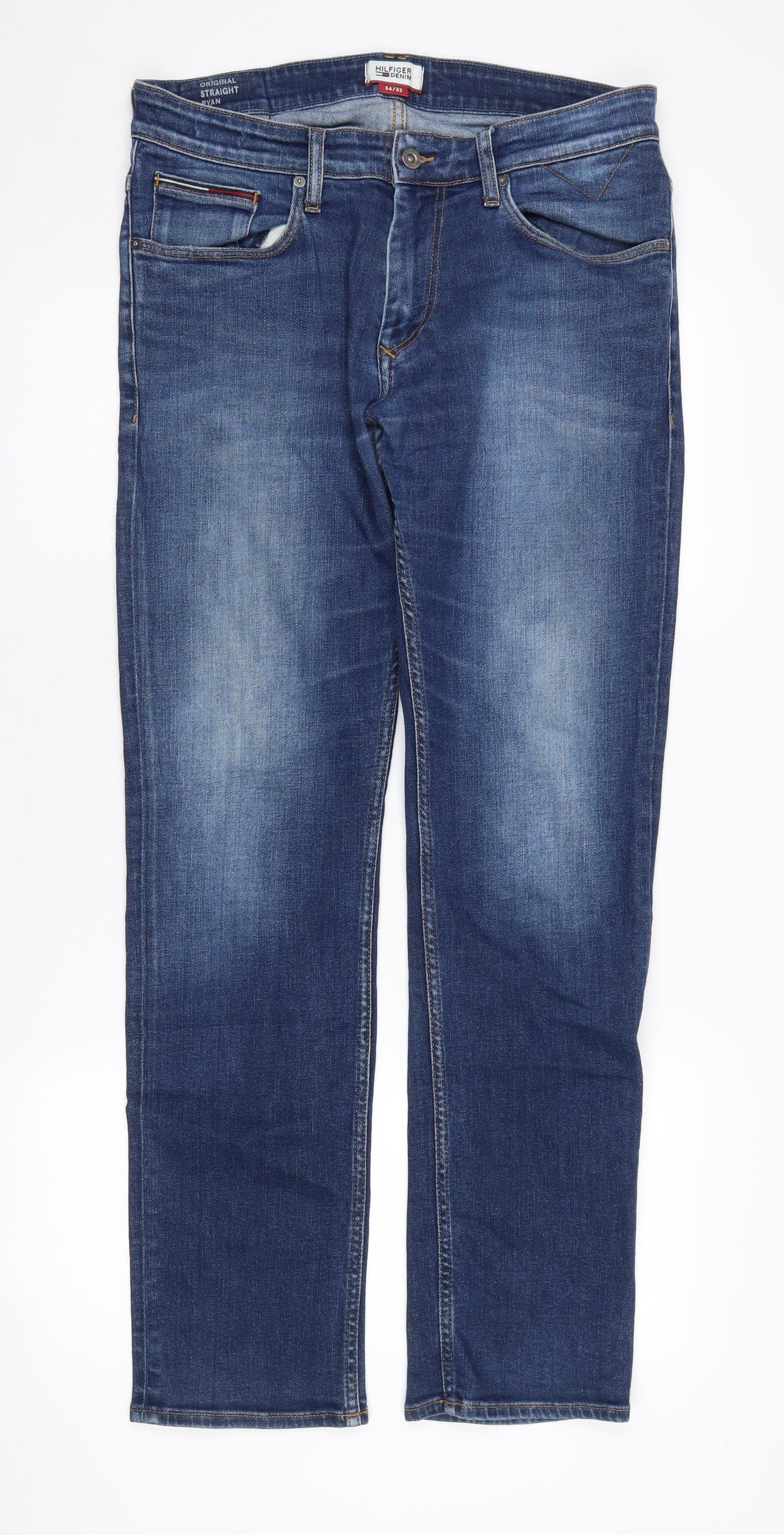 Hilfiger Denim Men's Blue Straight Jeans 34/32