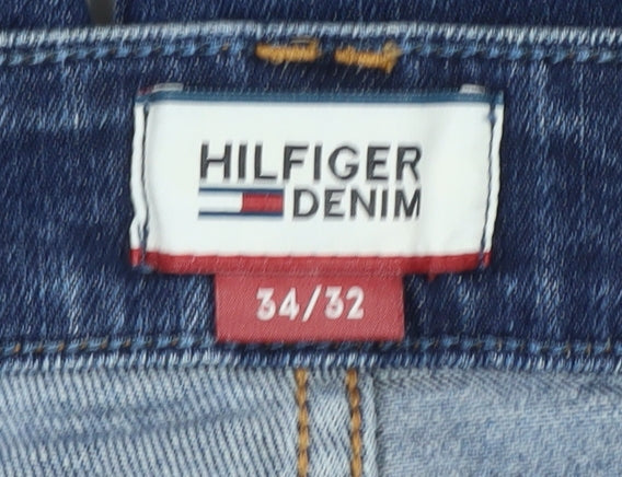 Hilfiger Denim Men's Blue Straight Jeans 34/32