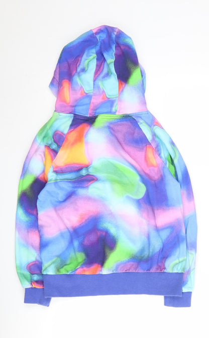 Next Girls Multicoloured Cotton Pullover Hoodie, 12 Years