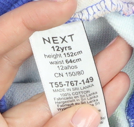 Next Girls Multicoloured Cotton Pullover Hoodie, 12 Years