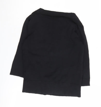 Womens UK Size 8 Monsoon Black Cardigan Jumper