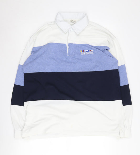 Angelo Litrico Men's Multicoloured Long Sleeve Polo