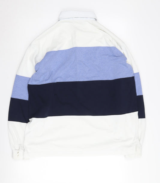 Angelo Litrico Men's Multicoloured Long Sleeve Polo