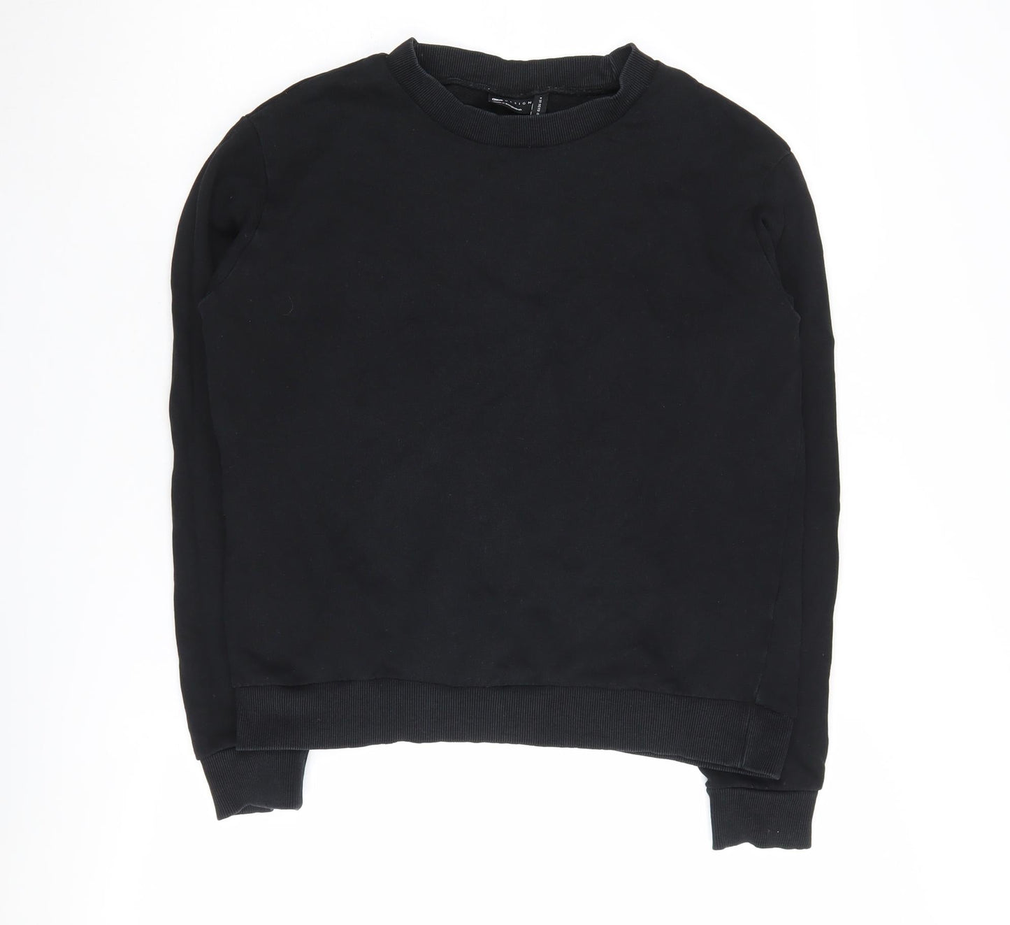 Womens UK Size 8 ASOS DESIGN Black Pullover Sweatshirt