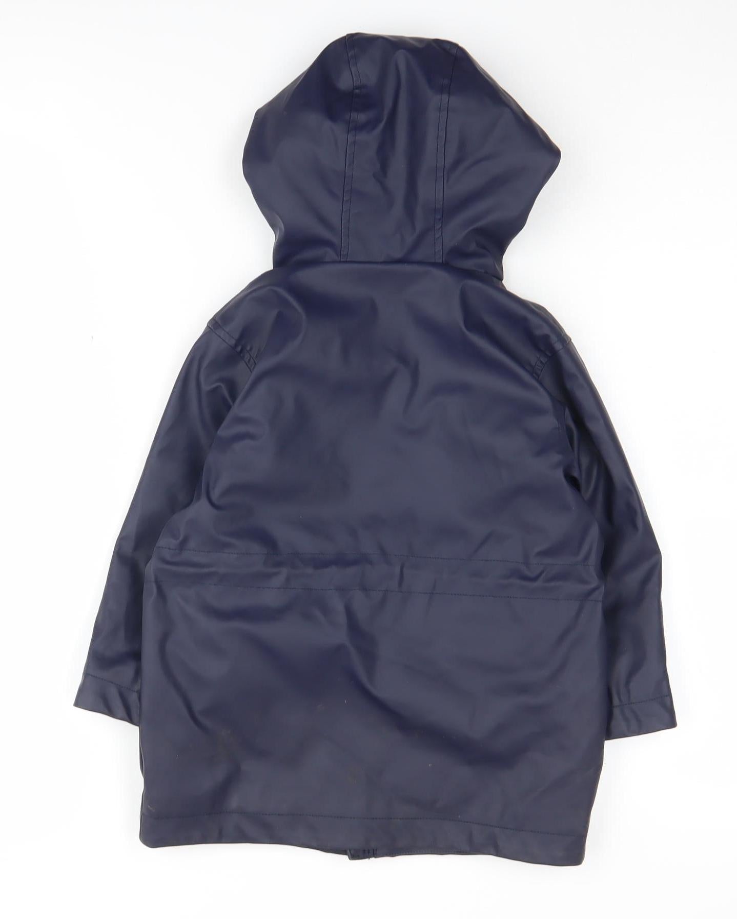 John Lewis Girls Blue Hooded Parka Jacket 3 Years