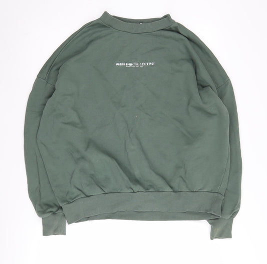 Womens UK Size 8 ASOS DESIGN Green Pullover Sweatshirt