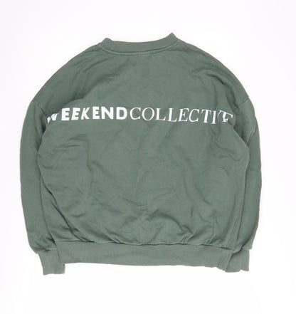 Womens UK Size 8 ASOS DESIGN Green Pullover Sweatshirt