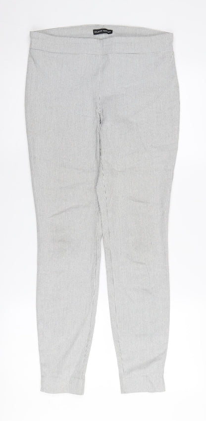 Womens UK Size 12 Hilary Radley Regular Fit Casual Business Grey Trousers