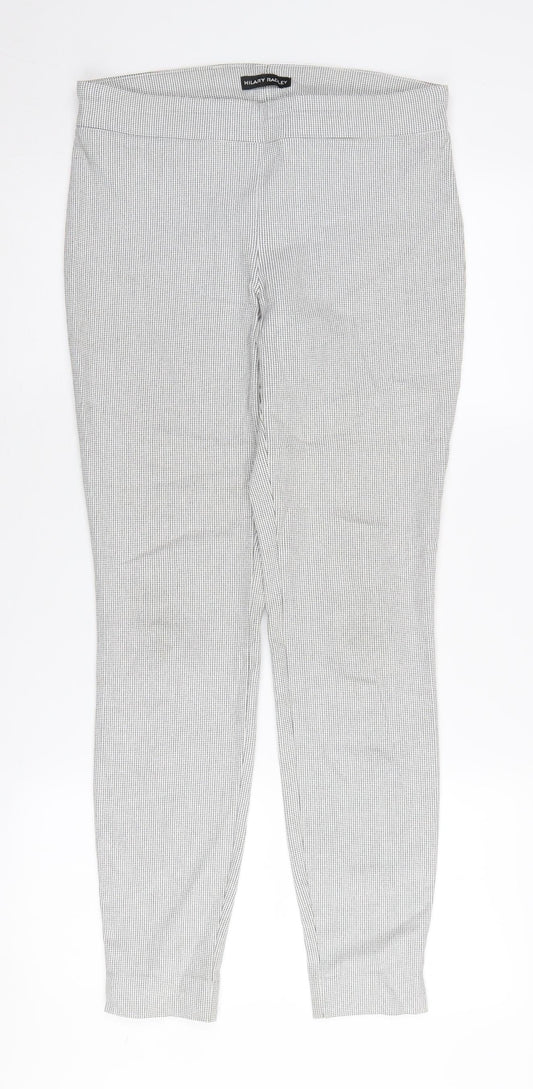 Womens UK Size 12 Hilary Radley Regular Fit Casual Business Grey Trousers