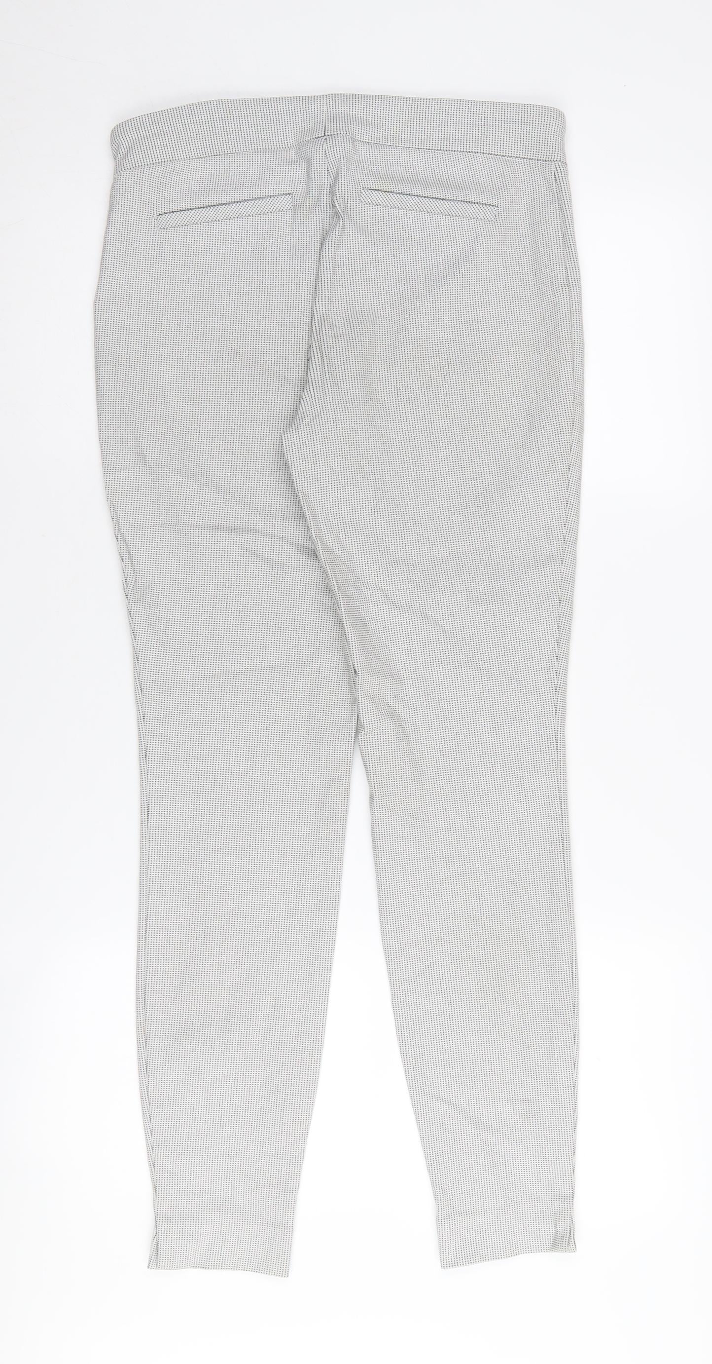 Womens UK Size 12 Hilary Radley Regular Fit Casual Business Grey Trousers