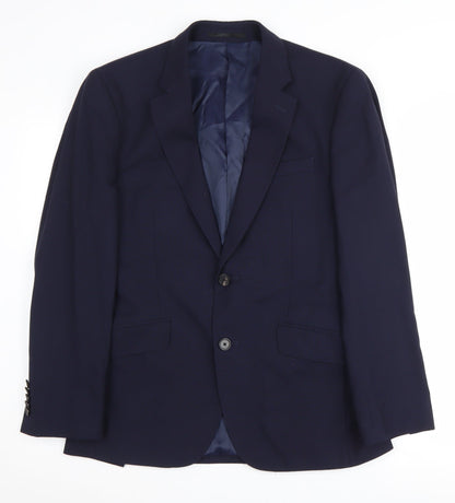 Mens UK Size 36 T.M.Lewin Regular Blue Suit Jacket