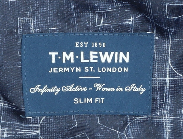 Mens UK Size 36 T.M.Lewin Regular Blue Suit Jacket