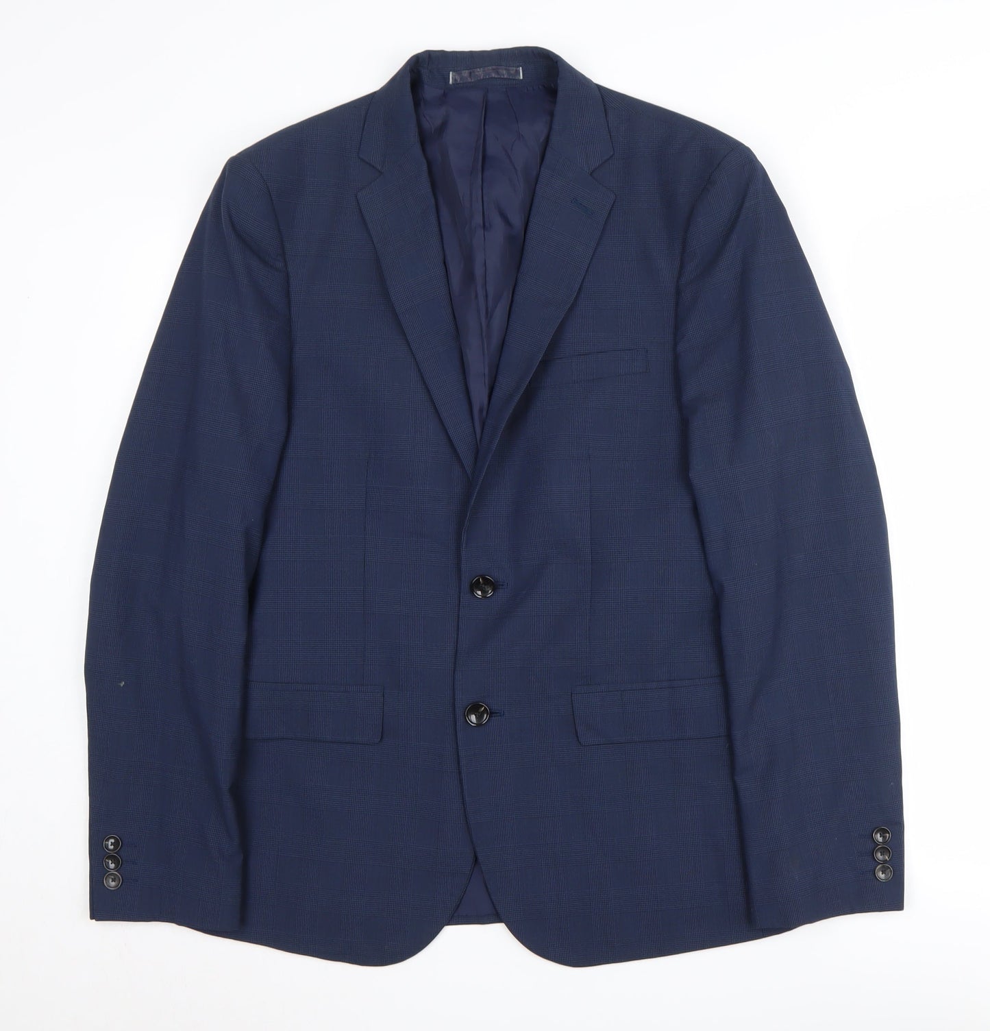 Mens UK Size 38 Marks and Spencer Regular Blue Suit Jacket