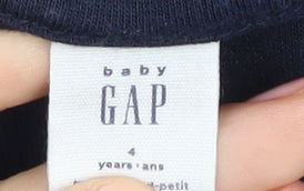 Gap Boys Blue Full Zip Hoodie, 4 Years, Colourblock, Comfy