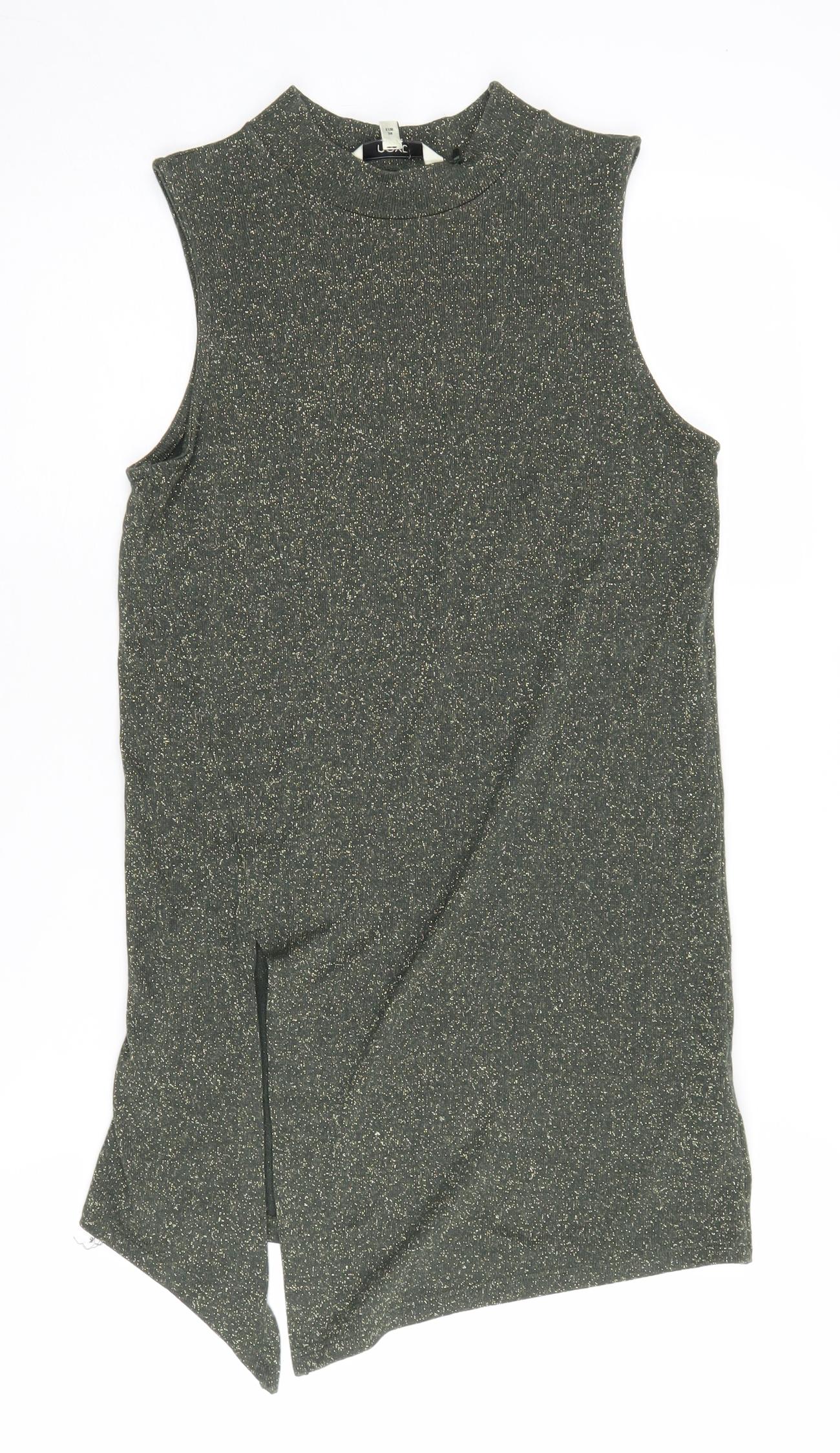 Womens UK Size 6 NEXT Green Basic Tank