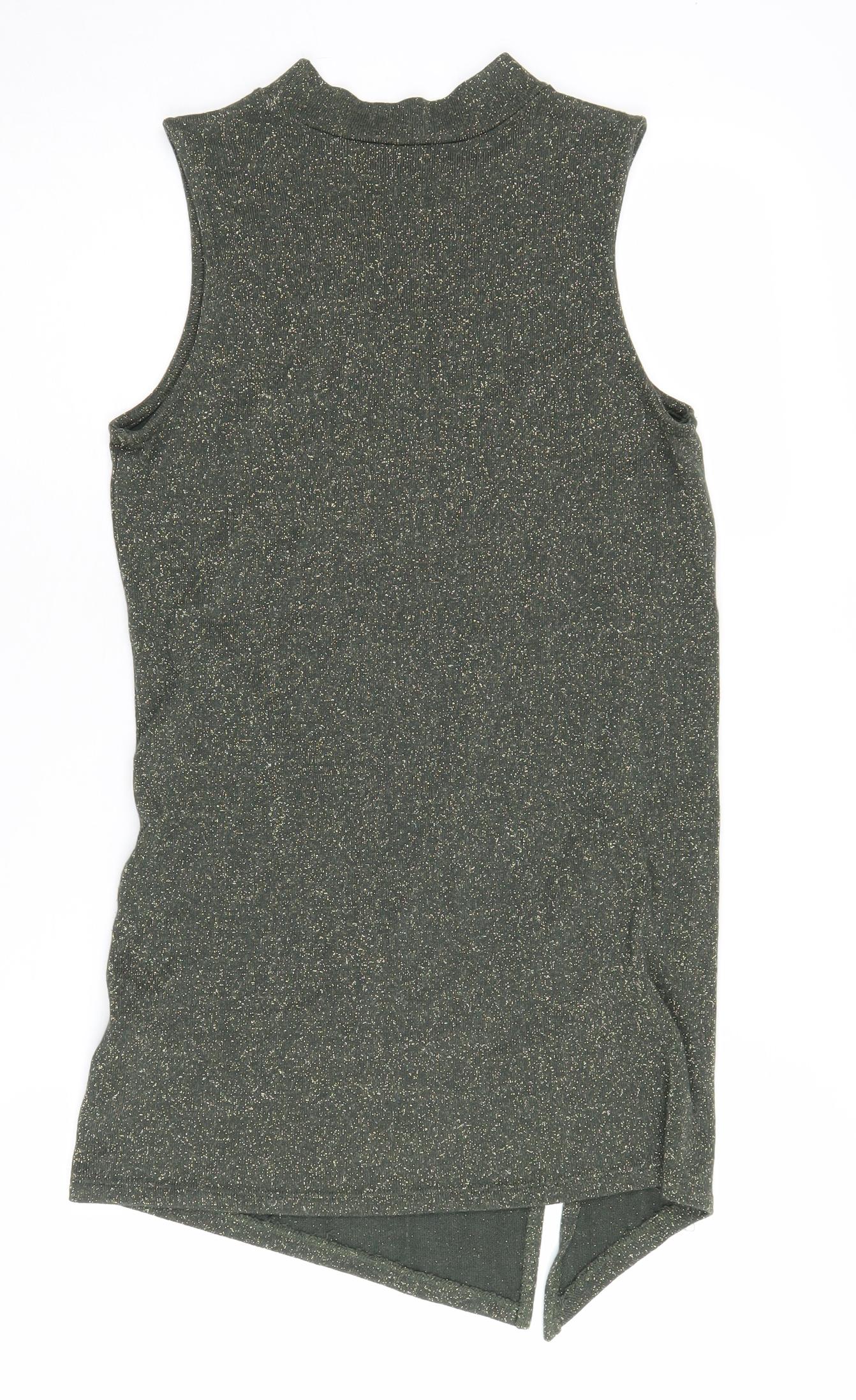 Womens UK Size 6 NEXT Green Basic Tank