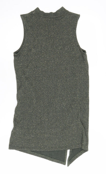 Womens UK Size 6 NEXT Green Basic Tank