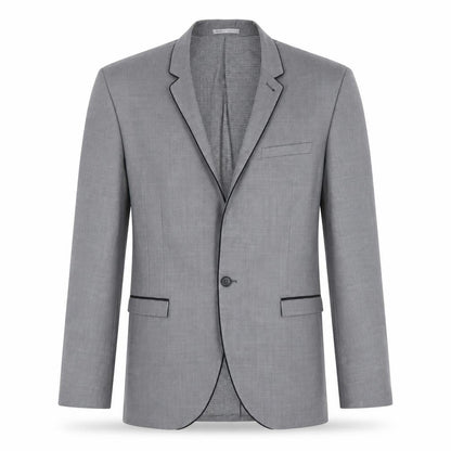 Next Men's Grey Single-Breasted Blazer - Size 44R