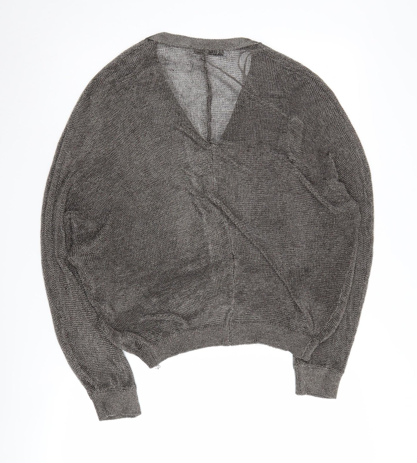 Womens UK Size 12 Zara Grey Full Zip Jumper