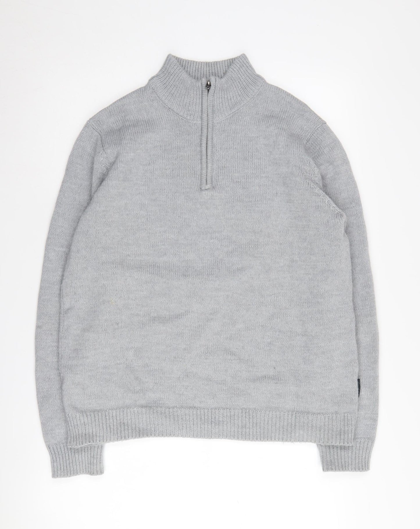 Womens UK Size L French Connection Grey Full Zip Jumper