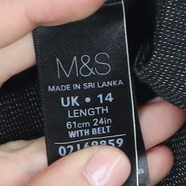 Marks and Spencer Women's Black Pencil Skirt, Size 14