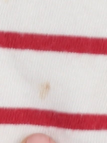 Jasper Conran Girls Striped T-Shirt, Red/White, 2-3 Years