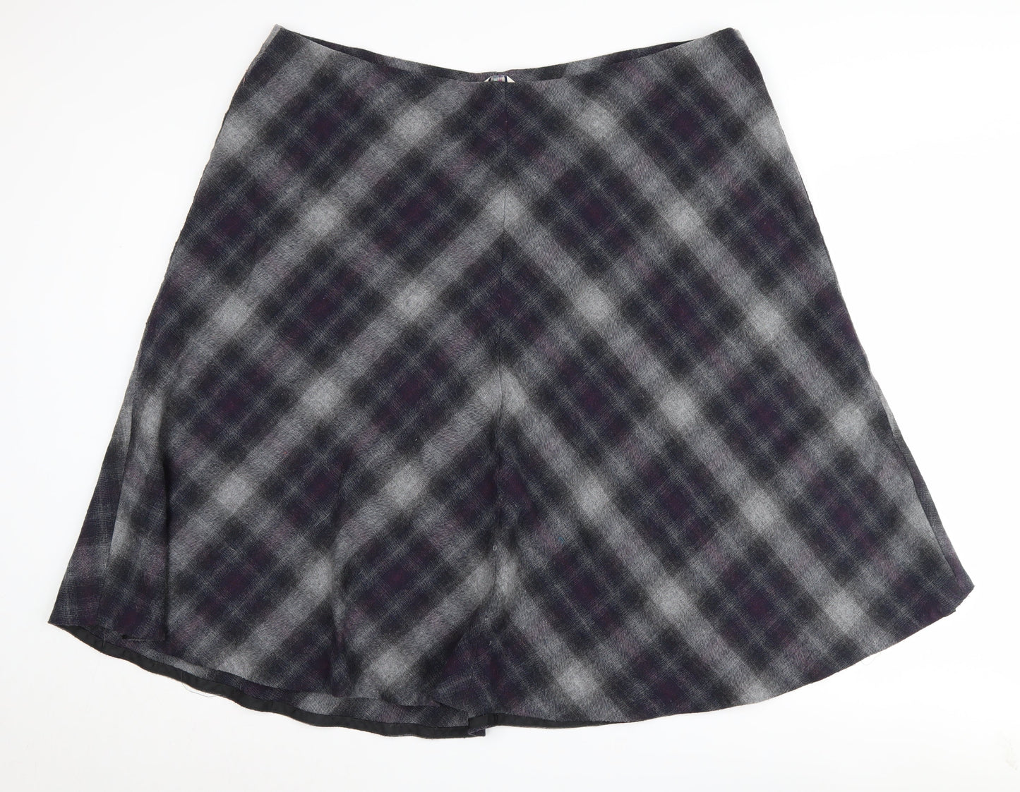 Marks and Spencer Women's Check A-Line Skirt Size 22