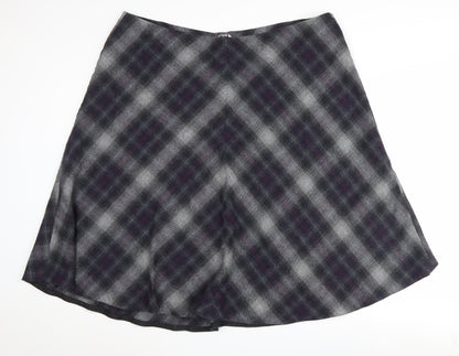 Marks and Spencer Women's Check A-Line Skirt Size 22
