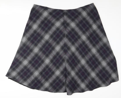 Marks and Spencer Women's Check A-Line Skirt Size 22