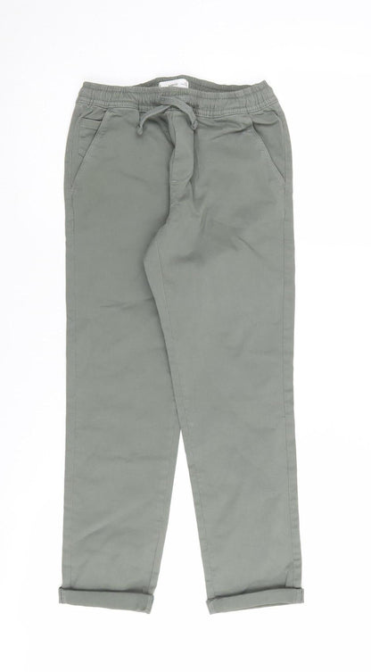 MNG Boys Green Jogger Trousers 10 Years Casual Elastic Waist