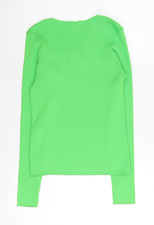 Womens UK Size L Only Green Pullover Jumper