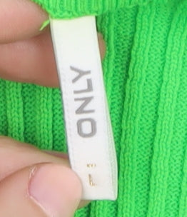 Womens UK Size L Only Green Pullover Jumper
