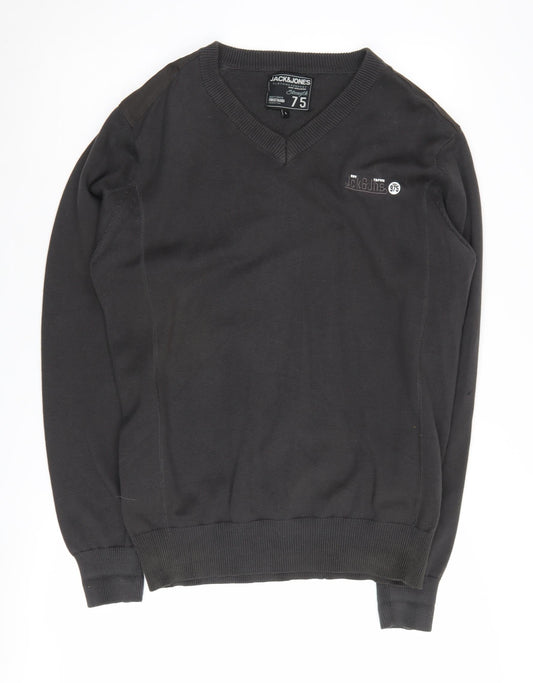 Jack & Jones Men's Black Pullover Jumper L