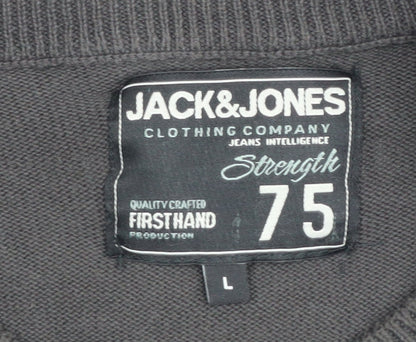 Jack & Jones Men's Black Pullover Jumper L