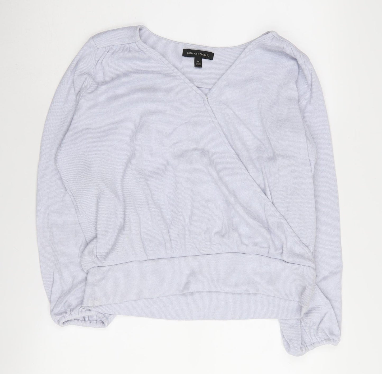 Banana Republic Women's Blue Wrap Jumper V-Neck Medium