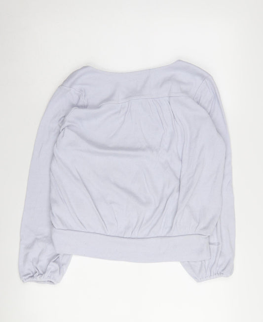 Banana Republic Women's Blue Wrap Jumper V-Neck Medium