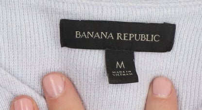 Banana Republic Women's Blue Wrap Jumper V-Neck Medium