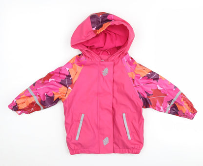 Lupilu Unisex Pink Rain Coat 12-24 Months - Waterproof & Hooded