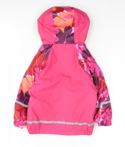 Lupilu Unisex Pink Rain Coat 12-24 Months - Waterproof & Hooded