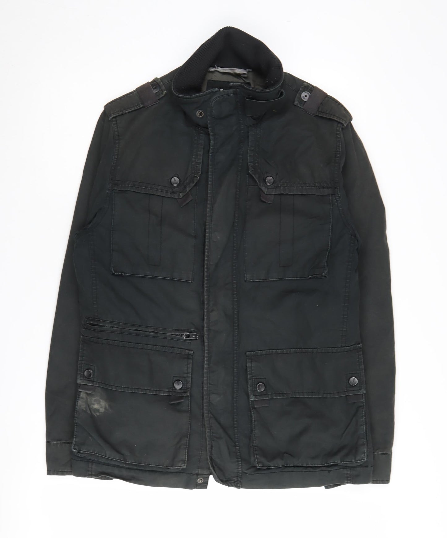 Mens UK Size M F.F.P. Green Military Jacket