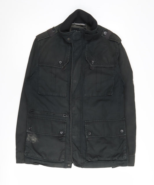 Mens UK Size M F.F.P. Green Military Jacket