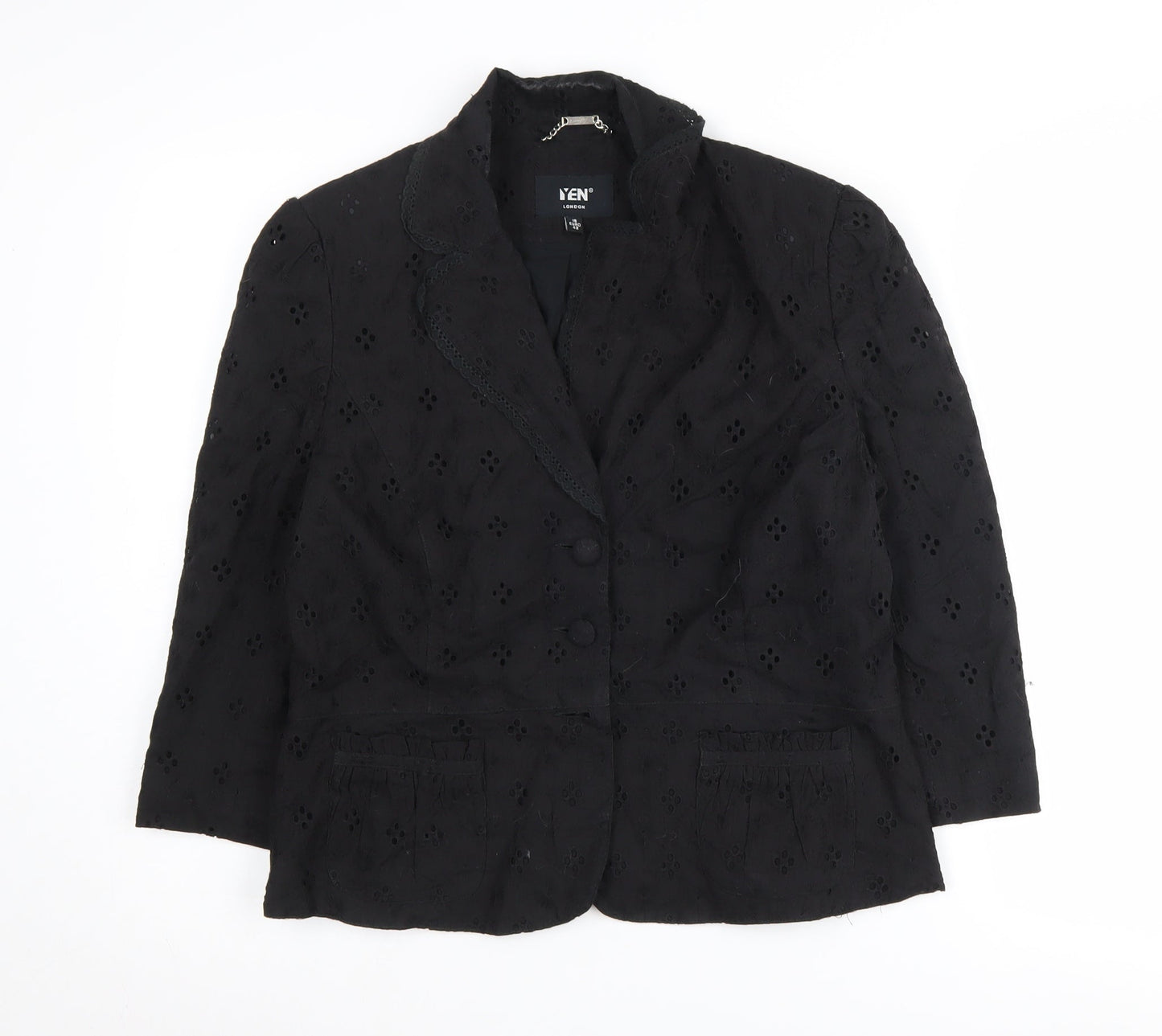 Yen London Women's Black Blazer Size 14