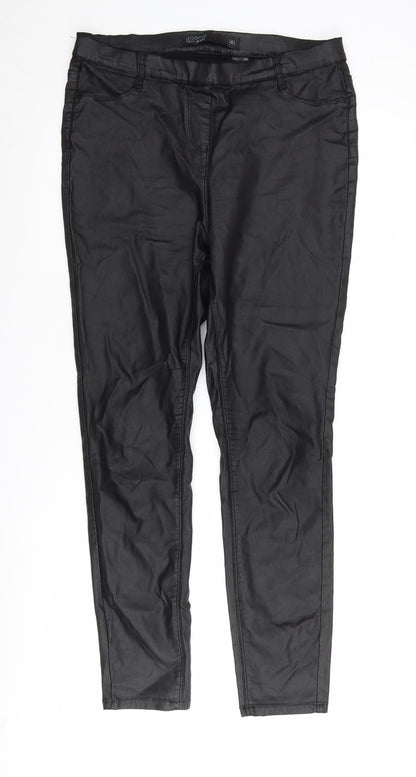Womens UK Size 16 NEXT Regular Fit Jegging Black Trousers