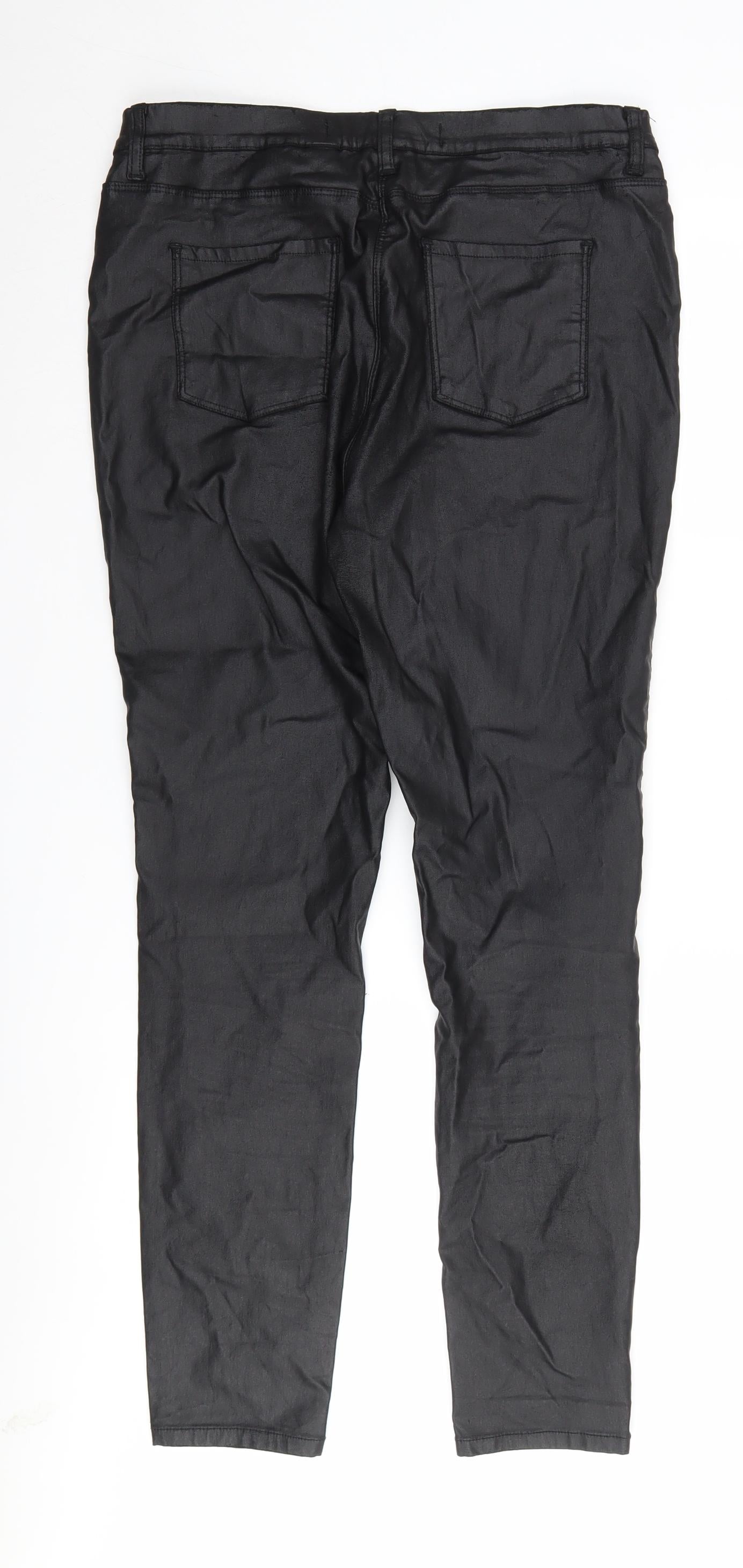 Womens UK Size 16 NEXT Regular Fit Jegging Black Trousers