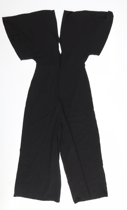 Womens UK Size 4 ASOS One-Piece Black Jumpsuit
