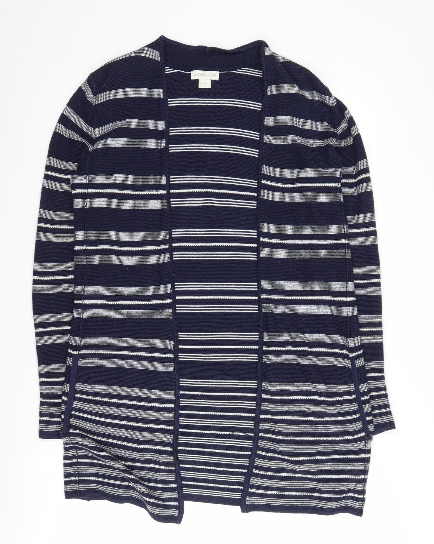 Womens UK Size 10 Monsoon Blue Cardigan Jumper