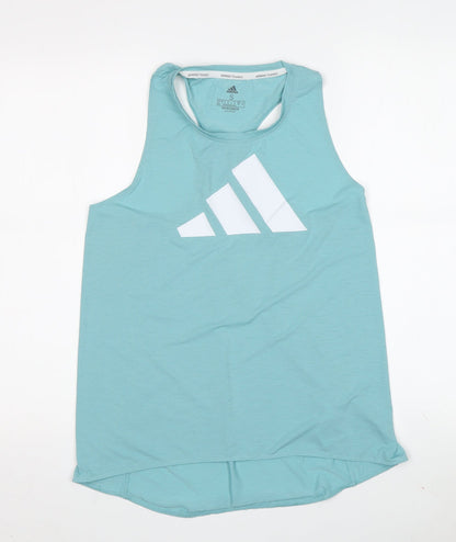 Adidas Women's Blue Gym Tank S - Lightweight & Breathable