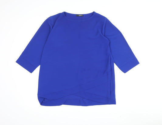 Quiz Women's Blue Tunic, Size 12, Round Neck