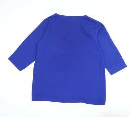 Quiz Women's Blue Tunic, Size 12, Round Neck