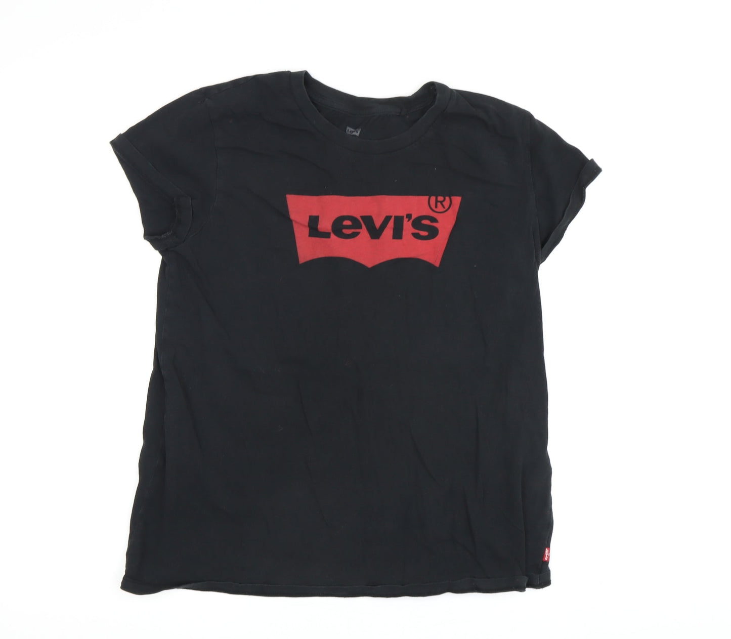 Womens UK Size S Levi's Black Basic T-Shirt